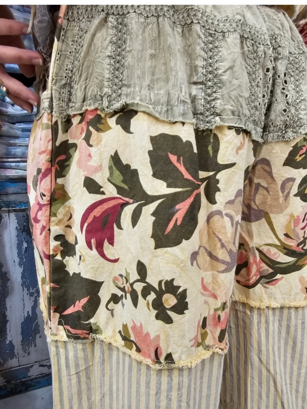 🎉 A RARE BIRD “ CHAMBRAY ” A RARE BIRD HAND MADE CHAMBRAY PANTS